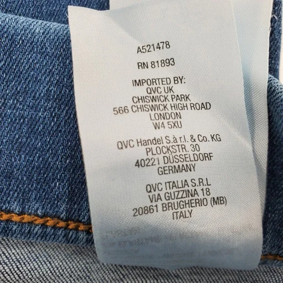 Denim & Co Canyon Retreat Pull On Slim Easy Stretch Denim Jean Womens 18WP - Picture 8 of 9